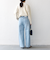 SHIPS any:〈洗濯機可能〉サイドライン ストレート ワイド デニム パンツ［SHIPS any DENIM］