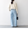 SHIPS any:〈洗濯機可能〉サイドライン ストレート ワイド デニム パンツ［SHIPS any DENIM］