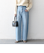 SHIPS any:〈洗濯機可能〉サイドライン ストレート ワイド デニム パンツ［SHIPS any DENIM］