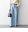 SHIPS any:〈洗濯機可能〉サイドライン ストレート ワイド デニム パンツ［SHIPS any DENIM］