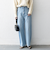 SHIPS any:〈洗濯機可能〉サイドライン ストレート ワイド デニム パンツ［SHIPS any DENIM］