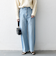 SHIPS any:〈洗濯機可能〉サイドライン ストレート ワイド デニム パンツ［SHIPS any DENIM］
