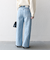 SHIPS any:〈洗濯機可能〉サイドライン ストレート ワイド デニム パンツ［SHIPS any DENIM］