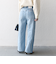 SHIPS any:〈洗濯機可能〉サイドライン ストレート ワイド デニム パンツ［SHIPS any DENIM］