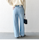 SHIPS any:〈洗濯機可能〉サイドライン ストレート ワイド デニム パンツ［SHIPS any DENIM］