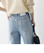 SHIPS any:〈洗濯機可能〉サイドライン ストレート ワイド デニム パンツ［SHIPS any DENIM］