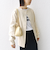 【WEB限定】〈手洗い可能〉ベア テレコ ミドル カーディガン