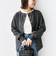 【WEB限定】〈手洗い可能〉ベア テレコ ミドル カーディガン