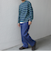 【SHIPS any別注】sports wear: レトロ カラー ボーダー Tシャツ (ロンT)◇