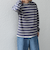 【SHIPS any別注】sports wear: レトロ カラー ボーダー Tシャツ (ロンT)◇