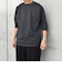 SHIPS any: デザイン リブ ハイゲージ ポンチ クルーネック Tシャツ (ロンT)◆