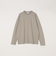 SHIPS any: デザイン リブ ハイゲージ ポンチ クルーネック Tシャツ (ロンT)◆