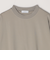 SHIPS any: デザイン リブ ハイゲージ ポンチ クルーネック Tシャツ (ロンT)◆