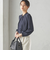 〈手洗い可能〉ボウタイ ソリッド 長袖 ブラウス