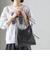 BEAURE:パーティション レザー バッグ 小