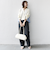【WEB限定】〈手洗い可能〉布帛 コンビ Vネック カーディガン