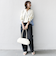 【WEB限定】〈手洗い可能〉布帛 コンビ Vネック カーディガン