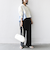 【WEB限定】〈手洗い可能〉布帛 コンビ Vネック カーディガン