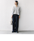【WEB限定】〈手洗い可能〉布帛 コンビ Vネック カーディガン