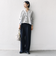 【WEB限定】〈手洗い可能〉布帛 コンビ Vネック カーディガン