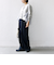 【WEB限定】〈手洗い可能〉布帛 コンビ Vネック カーディガン