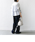 【WEB限定】〈手洗い可能〉布帛 コンビ Vネック カーディガン