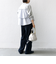 【WEB限定】〈手洗い可能〉布帛 コンビ Vネック カーディガン