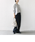 【WEB限定】〈手洗い可能〉布帛 コンビ Vネック カーディガン