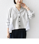 【WEB限定】〈手洗い可能〉布帛 コンビ Vネック カーディガン