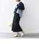 【WEB限定】〈手洗い可能〉布帛 コンビ Vネック カーディガン
