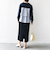 【WEB限定】〈手洗い可能〉布帛 コンビ Vネック カーディガン