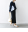 【WEB限定】〈手洗い可能〉布帛 コンビ Vネック カーディガン