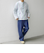 SHIPS any: BEZ TEXTILE マルチカラー ストライプ / ソリッド  スタンドカラー シャツ◇
