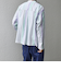 SHIPS any: BEZ TEXTILE マルチカラー ストライプ / ソリッド  スタンドカラー シャツ◇