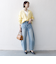 SHIPS any:〈手洗い可能〉バルキー シアー Vネック ニット プルオーバー