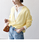 SHIPS any:〈手洗い可能〉バルキー シアー Vネック ニット プルオーバー