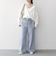 SHIPS any:〈手洗い可能〉バルキー シアー Vネック ニット カーディガン