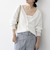 SHIPS any:〈手洗い可能〉バルキー シアー Vネック ニット カーディガン