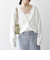 SHIPS any:〈手洗い可能〉バルキー シアー Vネック ニット カーディガン
