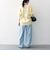SHIPS any:〈手洗い可能〉バルキー シアー Vネック ニット カーディガン
