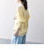 SHIPS any:〈手洗い可能〉バルキー シアー Vネック ニット カーディガン