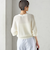 〈手洗い可能〉ペーパー ポリエステル Vネック カーディガン