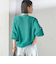 〈手洗い可能〉ペーパー ポリエステル Vネック カーディガン