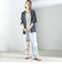〈手洗い可能〉Asami 麻調合繊 カラーレス ジャケット