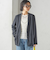 〈手洗い可能〉Asami 麻調合繊 カラーレス ジャケット