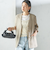 〈手洗い可能〉Asami 麻調合繊 カラーレス ジャケット
