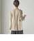 〈手洗い可能〉Asami 麻調合繊 カラーレス ジャケット