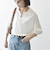 SHIPS any:〈UVカット/手洗い可能〉シアー スキッパー ニット ポロシャツ