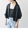 SHIPS any:〈手洗い可能〉メッシュ オープンカラー ジャケット シャツ