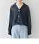SHIPS any:〈手洗い可能〉メッシュ オープンカラー ジャケット シャツ